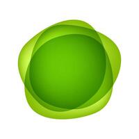 flat blob green isolated on white for background, simple drop fluid shape for graphic hipster card, for cover poster or flyer brochure design, colorful minimal bubble blot for element banner frame ad vector
