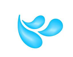 water drop splash, splash of water for element logo and icon, water drop splatter simple image for banner songkran festival, splash water drop symbol for graphic ad design vector