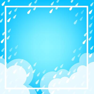 banner frame rain fall background for rainy season sale off, monsoon banner template frame for offer discount sale, cute rainy season template banner