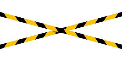 caution tape line stripe and copy space for banner, barricade tape, caution tape yellow black stripe isolated on white background vector