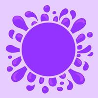 purple splash grape juice and circle for copy space background, graphic water blob for design banner of vine packaging, grape juice splash purple drop, water blob splash flow simple shape vector