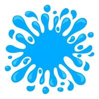 water drop splash blob isolated on white background, splash of water for element banner, water drop splatter simple for songkran festival copy space, splash water drop symbol vector