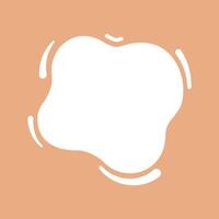 blob shape on brown pastel soft for banner copy space, aqua background, white milk blob splash on cocoa brown, water blobs droplet wave shape for banner, milk blob simple for graphic ad design vector