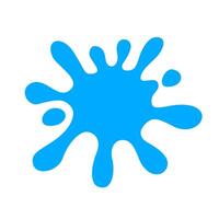 water drop splash isolated on white, splash of water for element logo and icon, water drop splatter simple image for banner songkran festival, splash water drop symbol vector