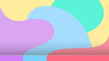background blob shape pastel color with display shelf for products presentation, wall blob shape pattern and table shelves shelf for cosmetics ad pastel soft vector
