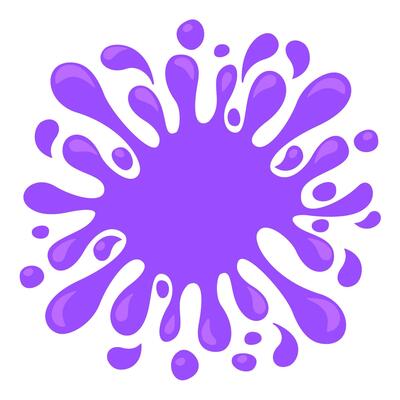 purple splash grape juice isolated on white for background, graphic water blob pattern for design banner of vine packaging, illustration grape juice splash purple drops