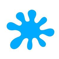 water drop splash isolated on white background, splash of water for element logo and icon, water drop splatter simple image for banner songkran festival, splash water drop symbol vector