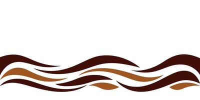 wave form graphic brown color, water waves brown for background, brown graphic ripples for banner background, copy space vector