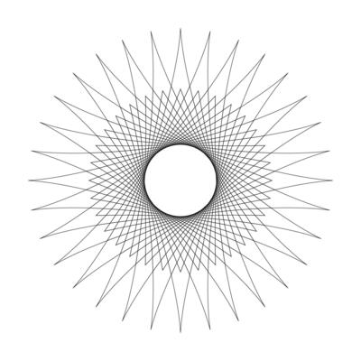 line star shape swirl isolated on white background, radius art lines star swirl and cycle wave, optical line wave twirl black circle, dynamic motion curve of lines flowing wave, lines wave shape star