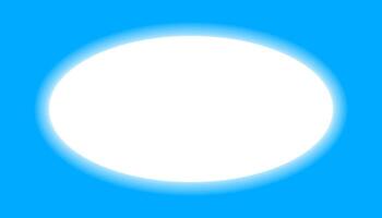 ellipse shape simple edges blur for banner blue background, oval frame blurred edges white for copy space, blue background with empty white for message, blank white on blue space for text banner ad vector