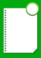 template paper rectangle a4 white and circle, blank paper white for banner presentation, cover paper white a four print for clip art, empty paper a4 mock-up for copy space vector