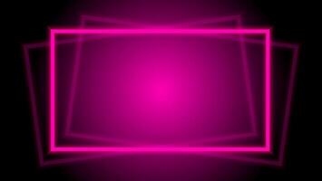 light beam pink elegant horizontal square frame for background, disco light shine geometric square frame, neon beam lines pattern, disco light shine for banner, light beam square for digital ad media vector