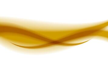gold soft wave shape graphic on white background, abstract golden graphic smooth shape for banner copy space, blurred gradient gold wavy swirl soft effect, beautiful gold wave curve for backdrop vector