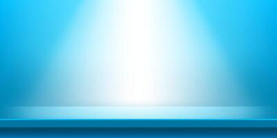 plank table light blue and light shine for background, plank wood vivid blue color on wall room, copy space for advertise product display, table plank front view for backdrop vector