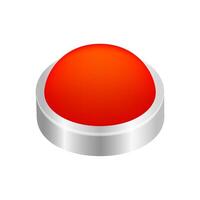 button circle shape red for buttons games play isolated on white, red modern buttons simple and convex, sphere button red flat style icon sign for applications, buttons round for website symbol vector
