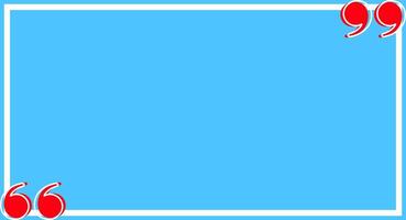 Printbanner frame blue with red quotation symbol, quote box frame simple and cute, quote boxes for template design text info, speech bubble square frame and bracket red for a copy space, commas frame vector