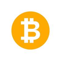 bitcoin currency coin orange for icon isolated on white, cryptocurrency bitcoin money for app symbol, simple flat bitcoin money, currency digital bitcoin coin vector