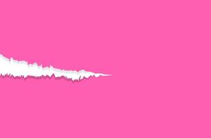 paper pink with tear marks for banner copy space, paper rip torn pink square background, paper with edge tear, sheet paper card rip for advertising message text vector