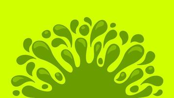 water drop lemon green juice splash shape, water blob green apple flat isolated on bright green, green tea water splash expose, aloe juice drop for banner, lime juice splatter flow for graphics vector