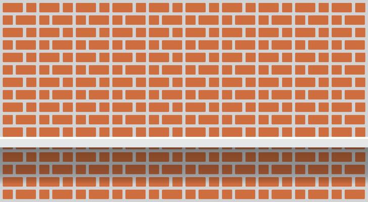 wall red brick pastel with shelf for background, wall red brown brick bathroom and shelf, brick pattern wall structure of architecture, cement wall red brick full image, old cement block for display