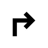 arrow pointing right, download button isolated on white, simple arrow for icon flat line, black arrow up direction, arrow sign of next or download upload concept vector