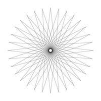line star shape swirl isolated on white background, radius art lines star swirl and cycle wave, optical line wave twirl black circle, dynamic motion curve of lines flowing wave, lines wave shaped star vector