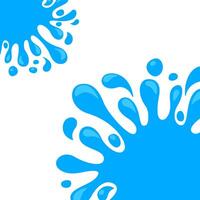 water drop splash blob on white, water expose splash for banner frame, water drop splatter simple for songkran festival copy space template, splash water drop burst for banner refreshing ad vector