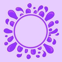 purple splash grape juice and circle for copy space background, graphic water blob for design banner of vine packaging, grape juice splash purple drop, water blob splash flow simple vector