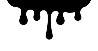 ink drop splash black isolated on white background, ink black blob and white space for banner background, water splash or blob black for element banner, water drop splatter shape vector