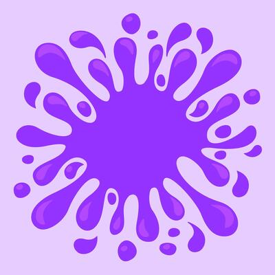purple splash grape juice on purple background, graphic water blob pattern for design banner of vine packaging, illustration grape juice splash purple drop, water blob splash flow simple