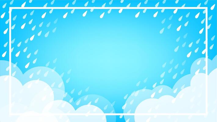 banner frame rain fall background for rainy season sale off, monsoon banner template frame for offer discount sale, cute rainy season template banner for summer sale