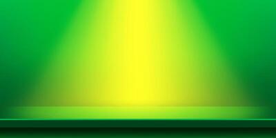 plank table green and light shine for background, plank wood vivid green color on wall room, copy space for advertise product display, table plank front view for backdrop vector