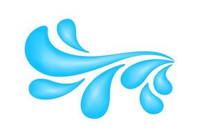 water drop splash, splash of water for element and icon, water drop splatter simple image for banner songkran festival, splash water drop symbol vector