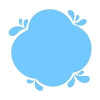 blob shape light blue soft for banner copy space, aqua background, water blob splash light blue color, water blobs droplet wave shape for element banner, blob round shape simple for graphics vector