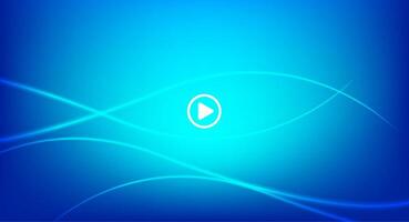 play button sign for interface modern graphic, play icon element on blue screen, simple botton logo for media player design, symbol movie play sign for graphic flat, play sign on blue color vector