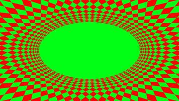 geometric art abstract red green for background, art line green red spiral optical for hypnotic wallpaper, geometry polygonal pattern with connected graphic line, optical graphic distorted wavy vector