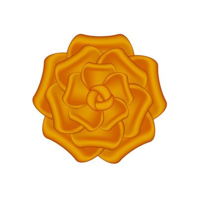 rose flowers copper ornate isolated on white background, luxury flower petal copper simple, copper flowers object metal sculpture, illustration of deluxe copper flower, clip art flowers luxurious