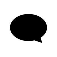 speech balloon ellipse isolated on white vector