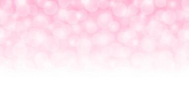 abstract pink white bokeh soft for background, pink light with bokeh backgrounds banner ad, glowing pink bright shine blurred, defocused bokeh glitter pink soft color for backdrop and wallpaper vector