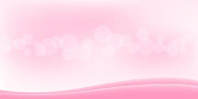 bokeh soft pink for background and copy space, pastel pink with bokeh for banner, abstract glowing pink bright shine, defocused bokeh glitter on pink soft for backdrop and wallpaper vector