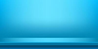 plank table light blue on wall room for background, blue backdrop, copy space for advertise product display, table plank red front view vector