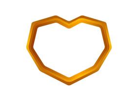 heart shape copper frame isolated on white for copy space, luxury copper frame with shaped heart, cute border frame hearts shape for valentines graphic card, heart shape copper vector
