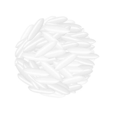 rice seed raw isolated on white, grains rice and paddy seed close-up, pile rice grains, illustration rice barley white seed macro concept, vegetarian food for clip art