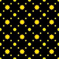 star seamless pattern on a black, star shape geometric and repeat pattern vector