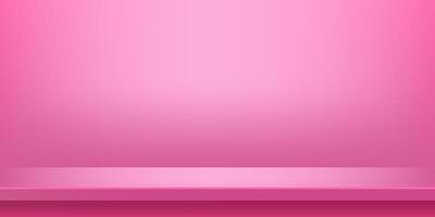 plank table pink on wall room for background, pink backdrop, copy space for advertise product display, table plank pink front view vector