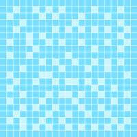 tile mosaic light blue pattern for square wall background, modern square mosaic grid pattern for decoration architecture, mosaic tile floor of swimming pool, mosaic tiled grid of toilet floor blue vector
