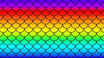 mermaid pattern art line on rainbow colorful background, fish scale pattern on rainbow backgrounds, mermaid tail pattern line art vector