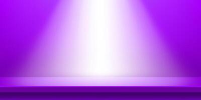plank table purple and light shine for background, plank wood violet purple color on wall room, copy space for advertise product display, table plank front view for backdrop vector