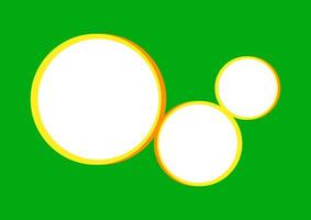 template banner rectangle a4 green and circle blank for background, green and circle frame empty for banner presentation, cover paper green a four print for clip art, mock up a4 for ad copy space vector