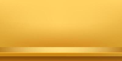 plank table golden for background, plank wood gold color on wall room, copy space for advertise product display, table plank front view for backdrop vector